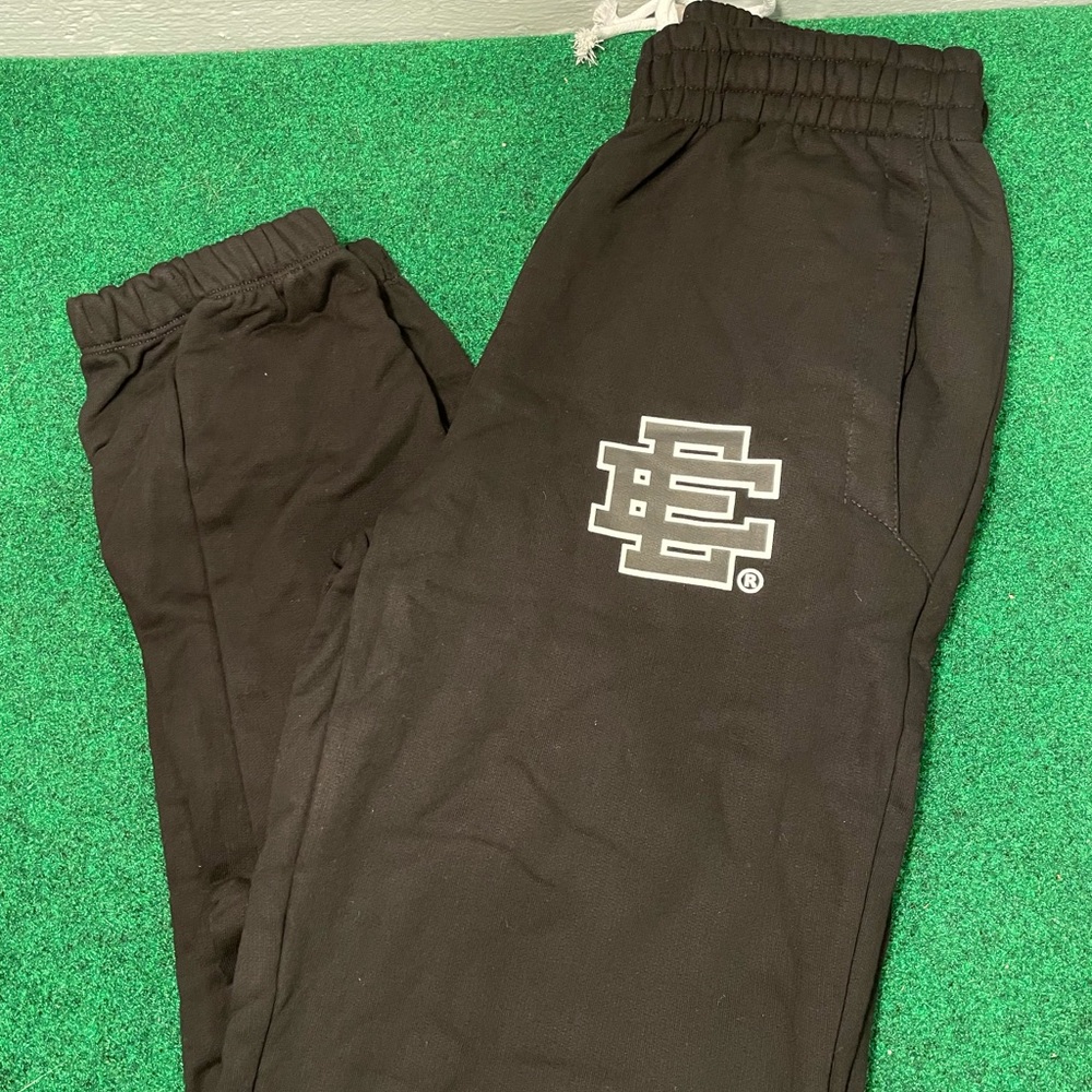 Eric Emanuel Black Joggers with Tapered Leg Design